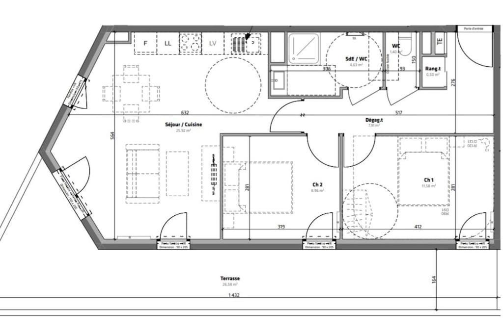 Blue Note -4 Etoiles-terrasse Vue-2 Parking Appartement Balaruc-les-Bains